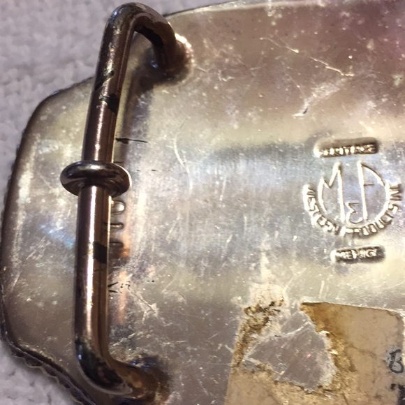 Silver & Gold Tone Horse Belt Buckle - Picture 8 of 8